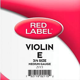 Super Sensitive Red Label Series Violin E String 3/4 Size, Medium