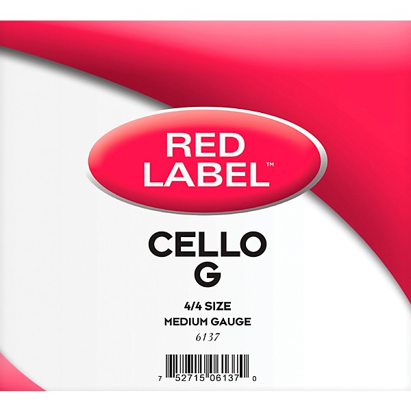 Super Sensitive Red Label Series Cello G String 4/4 Size, Medium
