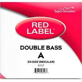 Super Sensitive Red Label Series Double Bass A Stri... Super Sensitive Red Label Series Double Bass A String 3/4 Size, Medium