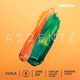 D'Addario Ascente Series Viola A String 12 to 13 in., Medium D'Addario Ascente Series Viola A String 16+ in., Medium