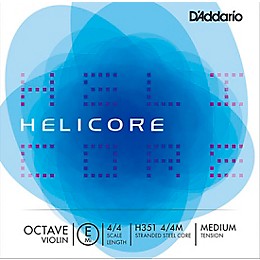 D'Addario Helicore Octave Series Violin E String 4/4 Size, Medium