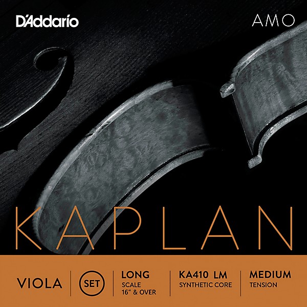 D'Addario Kaplan Amo Series Viola String Set 16+ in., Medium