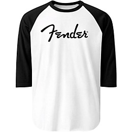 Fender Raglan Long-Sleeve Baseball T-Shirt - X Large Black/White