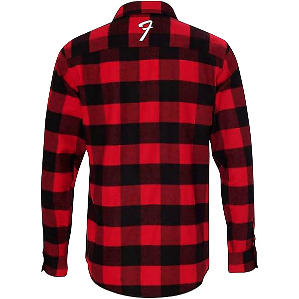 Fender Flannel Button-Up Shirt X Large Red