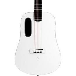 LAVA MUSIC Blue Lava Original Acoustic-Electric Guitar With FreeBoost & Airflow Bag Walnut Frost White