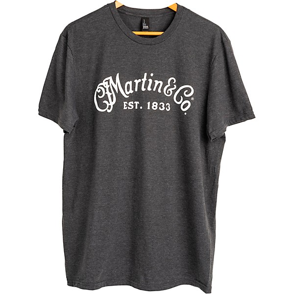 Martin Script Logo Short Sleeve T-Shirt XX Large Gray