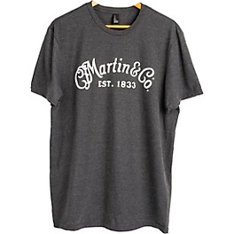 Martin Script Logo Short Sleeve T-Shirt Medium Gray Martin Script Logo Short Sleeve T-Shirt Large Gray