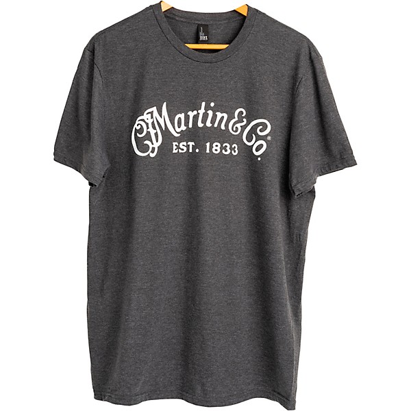 Martin Script Logo Short Sleeve T-Shirt X Large Gray