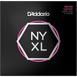 D'Addario Nickel Wound Light 5-String Bass Strings - Super Long Scale .045 - .130
