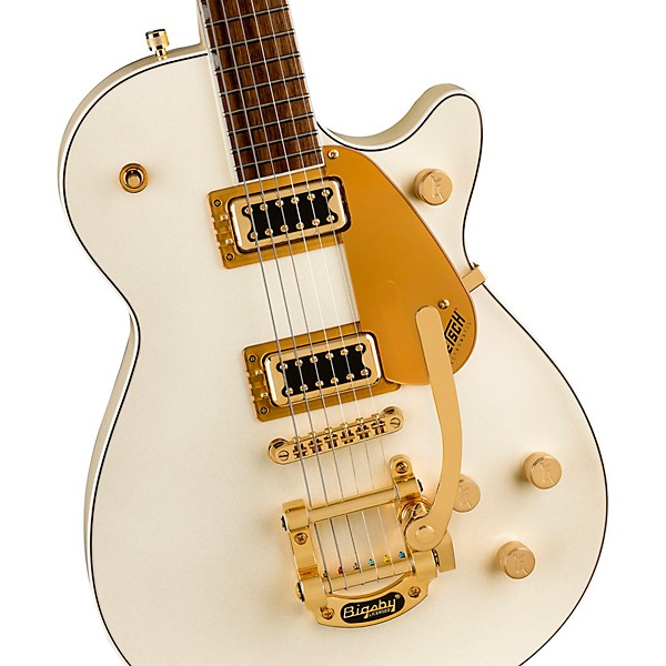 Gretsch Guitars G5237TG Electromatic Jet FT Bigsby Limited-Edition Electric Guitar Champagne White