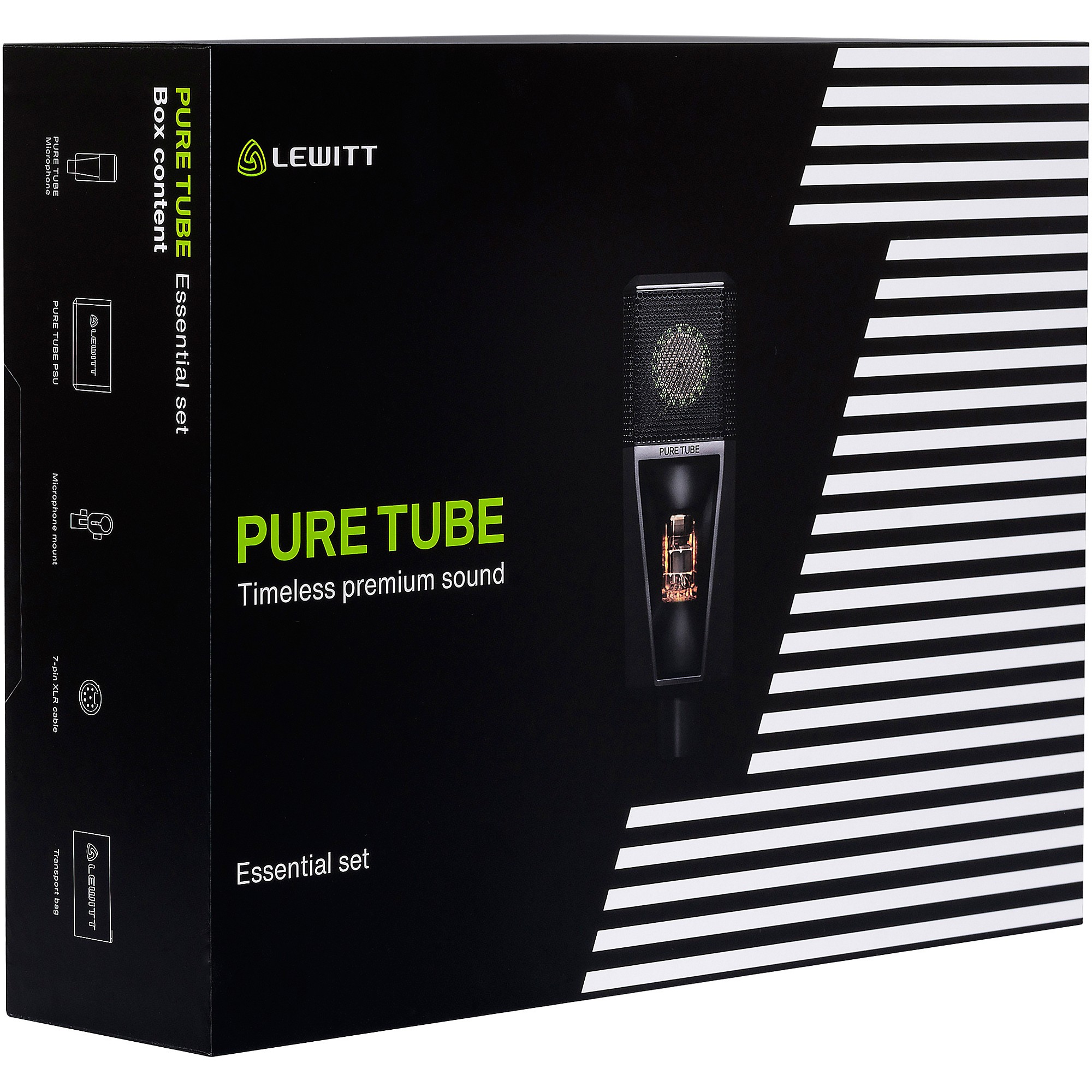 【最終値下】LEWITT PURE TUBE essential set LEWITT Pure Tube Essential Microphone Set Black | Guitar Center