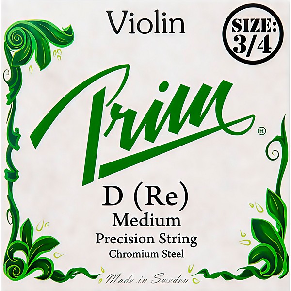 Prim Precision Violin D String 3/4 Size, Medium