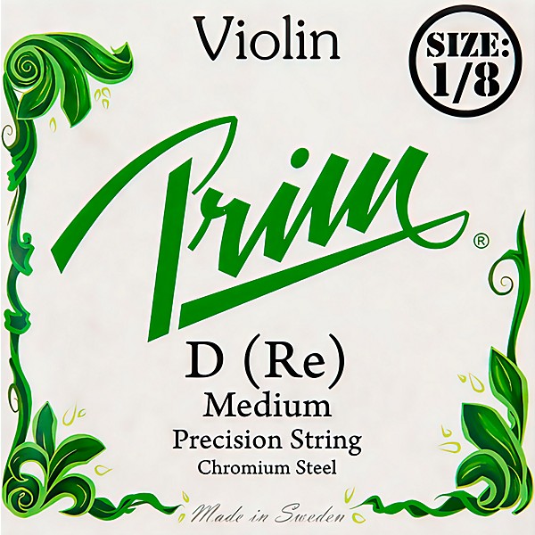 Prim Precision Violin D String 1/8 Size, Medium