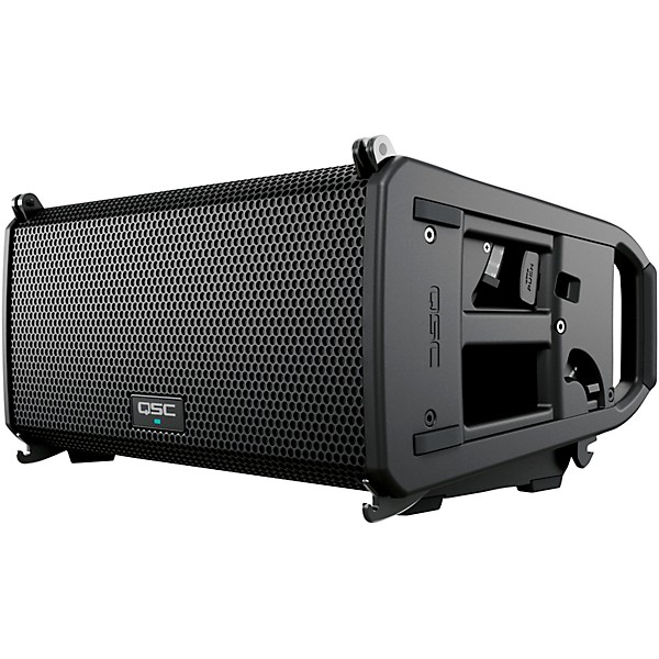 QSC Three LA108 Pole-Mounted Active Line Array Speakers Package With Two KS212C Subwoofers