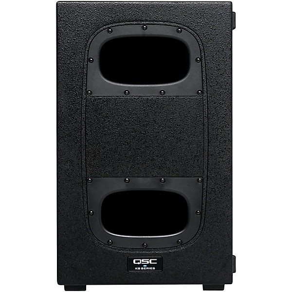 QSC Two LA108 Pole-Mounted Active Line Array Speakers Package With Two KS212C Subwoofers