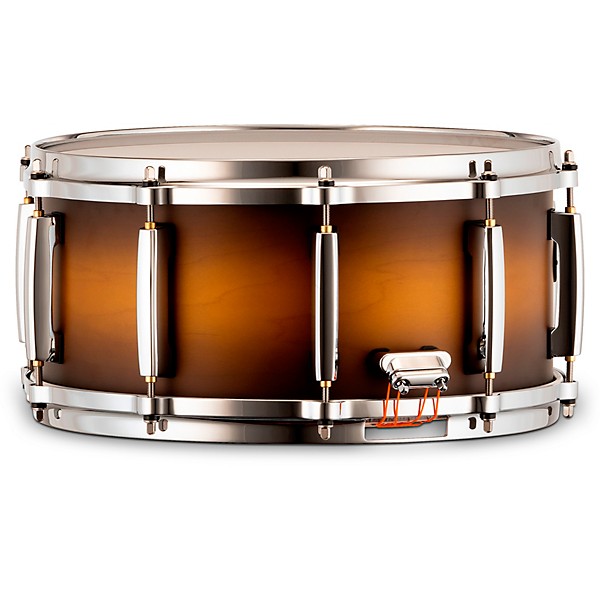 Pearl Masters Maple/Gum Snare Drum 14 x 6.5 in. Matte Olive Burst