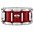 Pearl Professional Series Maple Snare Drum 14 x 6.5 in... Pearl Professional Series Maple Snare Drum 14 x 6.5 in. Sequoia Red