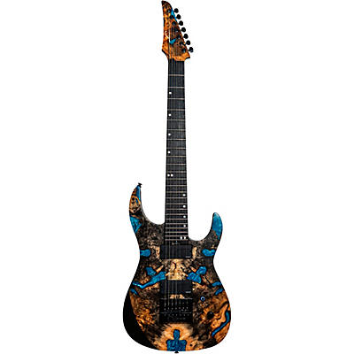 Legator Ninja 7-String X Series Evertune Electric Guitar Caribbean Blue for sale