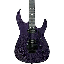 Legator Ninja 6-String Floyd Rose Pro Series E... Legator Ninja 6-String Floyd Rose Pro Series Electric Guitar Purple Crackle