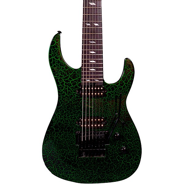 Legator Ninja 7-String Floyd Rose Pro Series Electric Guitar Green Crackle