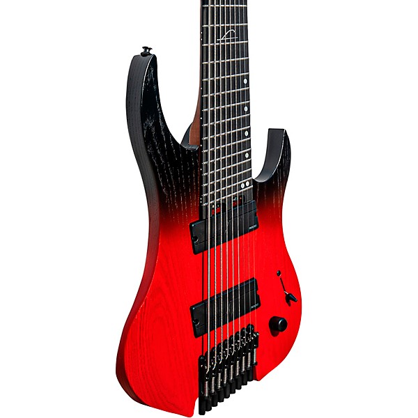 Legator Ghost 9-String Multi-Scale Electric Guitar Crimson