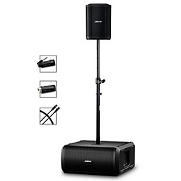 Bose S1 Pro+ Wireless PA Package With Sub1 Powered Bass Module, Instrument Transmitter, Mic/Line Transmitter, Subwoofer Po...