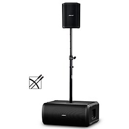 Bose S1 Pro+ Wireless PA Package With Sub2 Powered Bass Module, Adjustable Subwoofer Pole and XLR Cable