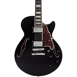 D'Angelico Premier SS Semi-Hollow Elect... D'Angelico Premier SS Semi-Hollow Electric Guitar w/ Stopbar tailpiece Black Flake