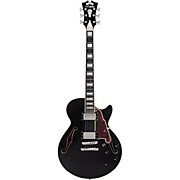 D'angelico Premier Ss Semi-Hollow Electric Guitar W/ Stopbar Tailpiece Black Flake for sale