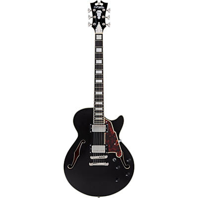 D'angelico Premier Ss Semi-Hollow Electric Guitar W/ Stopbar Tailpiece Black Flake for sale