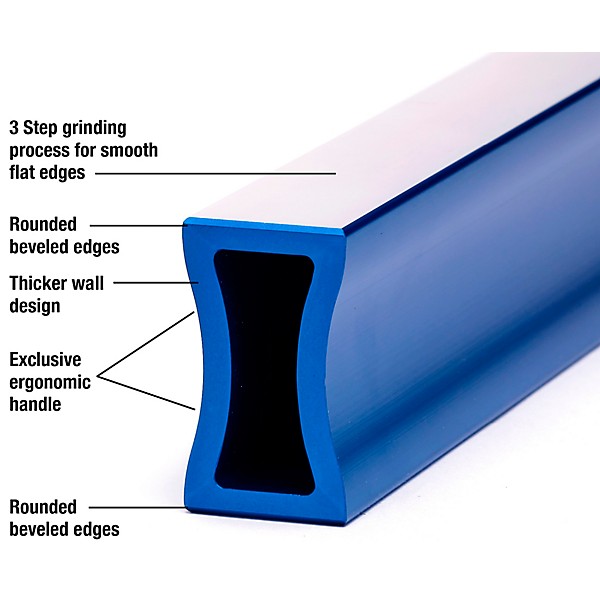 Music Nomad Fret Leveler L-Beam Blue 7 in.