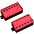 Fishman Fluence RZK 6-String Pickup Set Brushed Stainless Fishman Fluence RZK 6-String Pickup Set Metallic Red