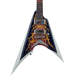 ESP EX23-10 Exhibition Custom Arrow CTM Electric Guitar Blue Purple Gradation/Pearl White