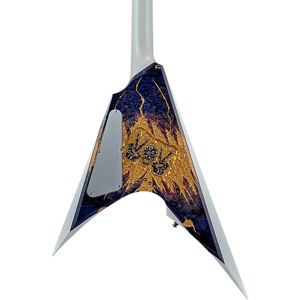 ESP EX23-10 Exhibition Custom Arrow CTM Electric Guitar Blue Purple Gradation/Pearl White