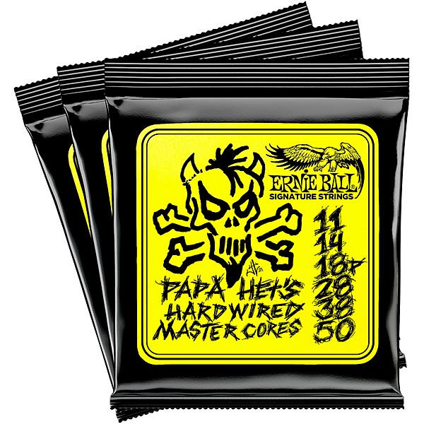 Ernie Ball Papa Het's 72 Seasons Hardwired Master Core Signature Strings 3-Pack Tin 11 - 50