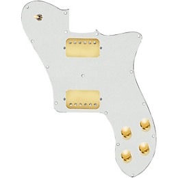 920d Custom Loaded Pickguard for '72 Deluxe Telecaster with Gold Cool Kids Humbuckers Parchment