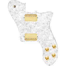 920d Custom Loaded Pickg... 920d Custom Loaded Pickguard for '72 Deluxe Telecaster with Gold Cool Kids Humbuckers White Pearl