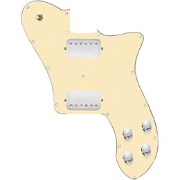 920d Custom Loaded Pickguard for '72 Deluxe Telecaster with Nickel Roughnecks Humbuckers Aged White