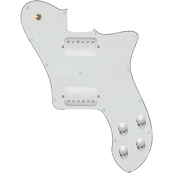 920D Custom Loaded Pickguard for '72 Deluxe Telecaster with Nickel Roughnecks Humbuckers Parchment
