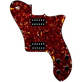 920D Custom Loaded Pickguard for '72 Deluxe Telecaster with Uncovered Smoothies Humbuckers Tortoise