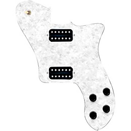 920d Custom Loaded Pickguard for '72 Deluxe Telecaster with Uncovered Cool Kids Humbuckers White Pearl