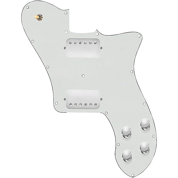 920d Custom Loaded Pickguard for '72 Deluxe Telecaster with Nickel Smoothies Humbuckers Parchment