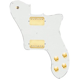 920d Custom Loaded Pickguard for '72 Deluxe Telecaster with Gold Roughnecks Humbuckers Parchment