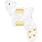 920D Custom Loaded Pickguard for '72 Deluxe Telecaster with Gold Roughnecks Humbuckers White Pearl thumbnail