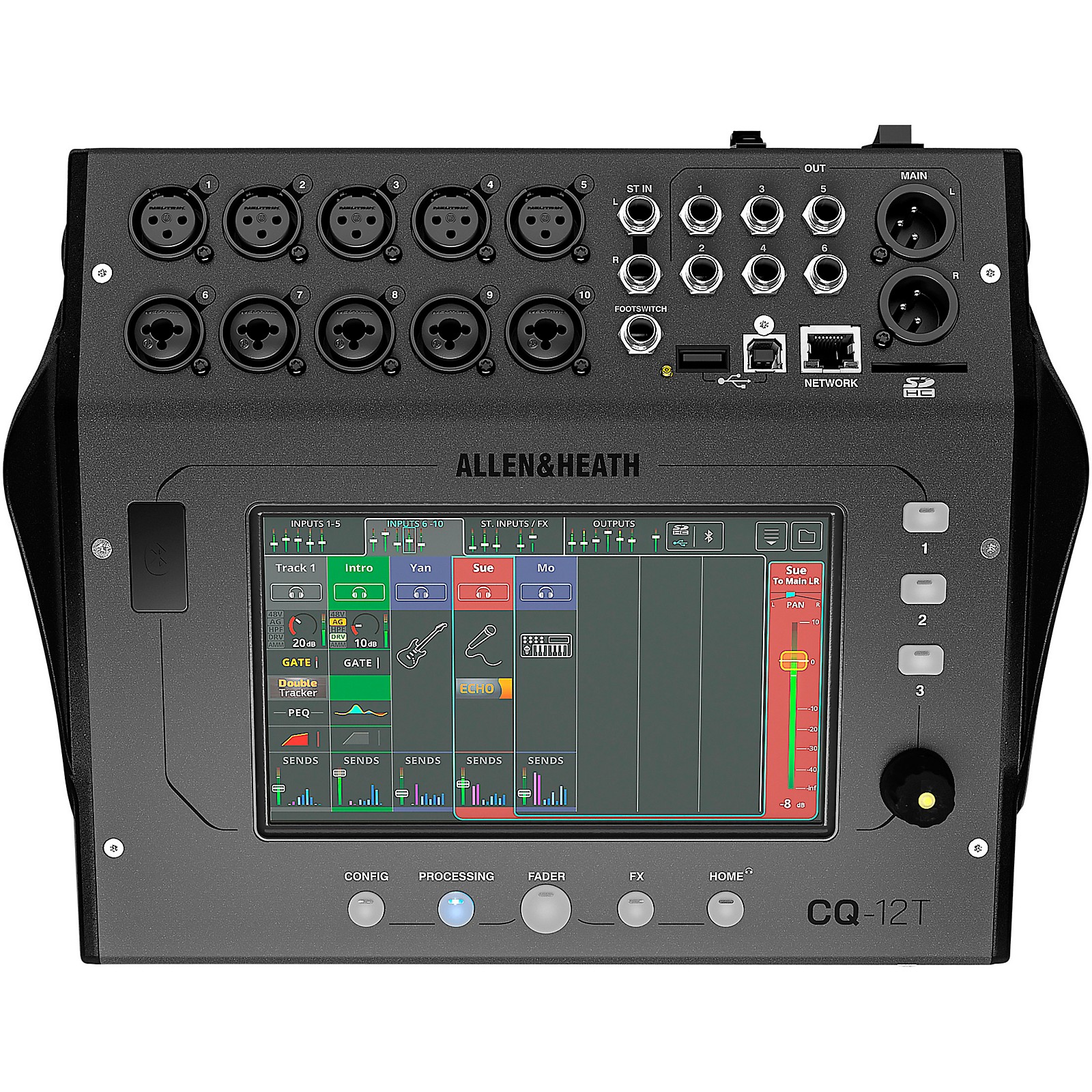 Allen & Heath CQ-12T Digital Mixer With 7