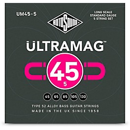 Rotosound Ultramag Bass Guitar Strings - 5 String Set (45 - 130)