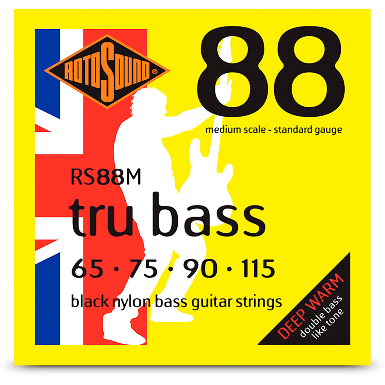 Rotosound RS88M Tru Bass Medium Scale Bass Guitar Strings 65 115