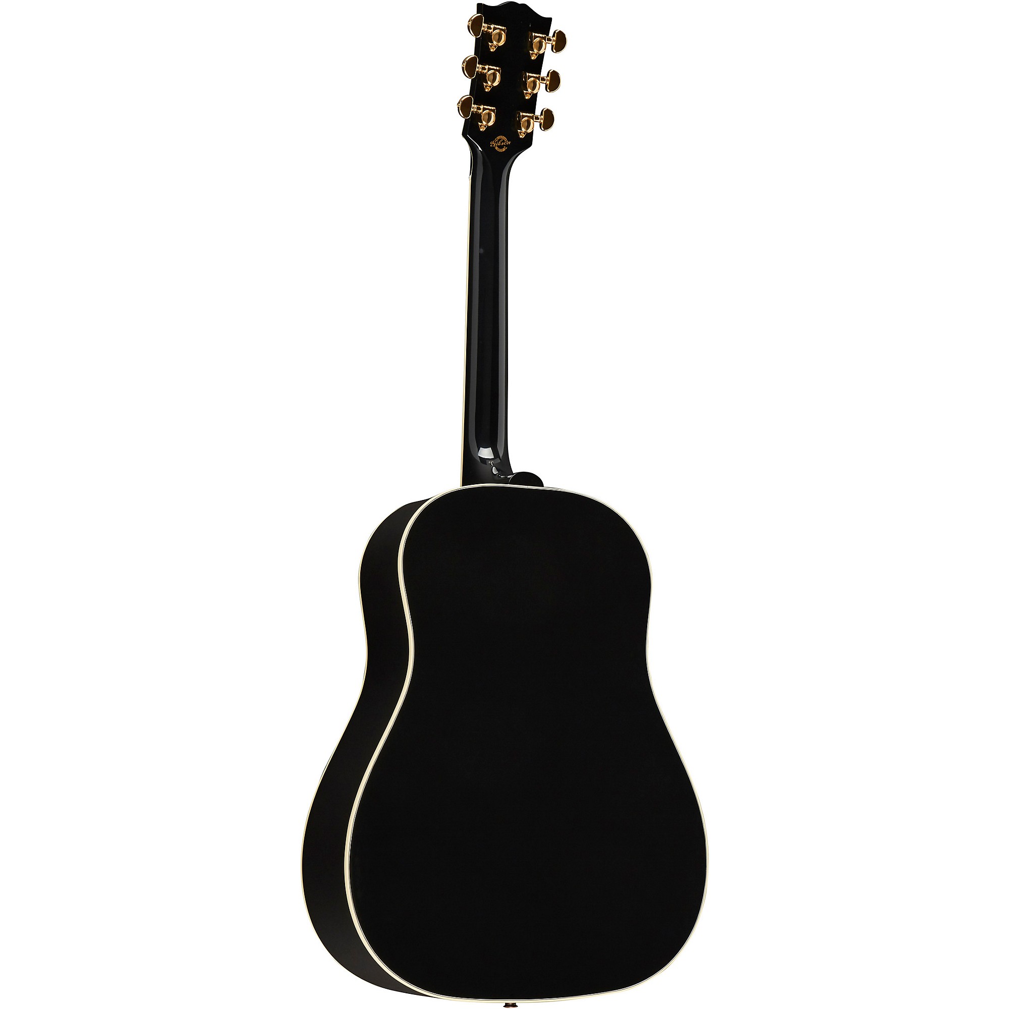 Platinum Gibson J-45 Custom Acoustic-Electric Guitar Ebony | Guitar Center