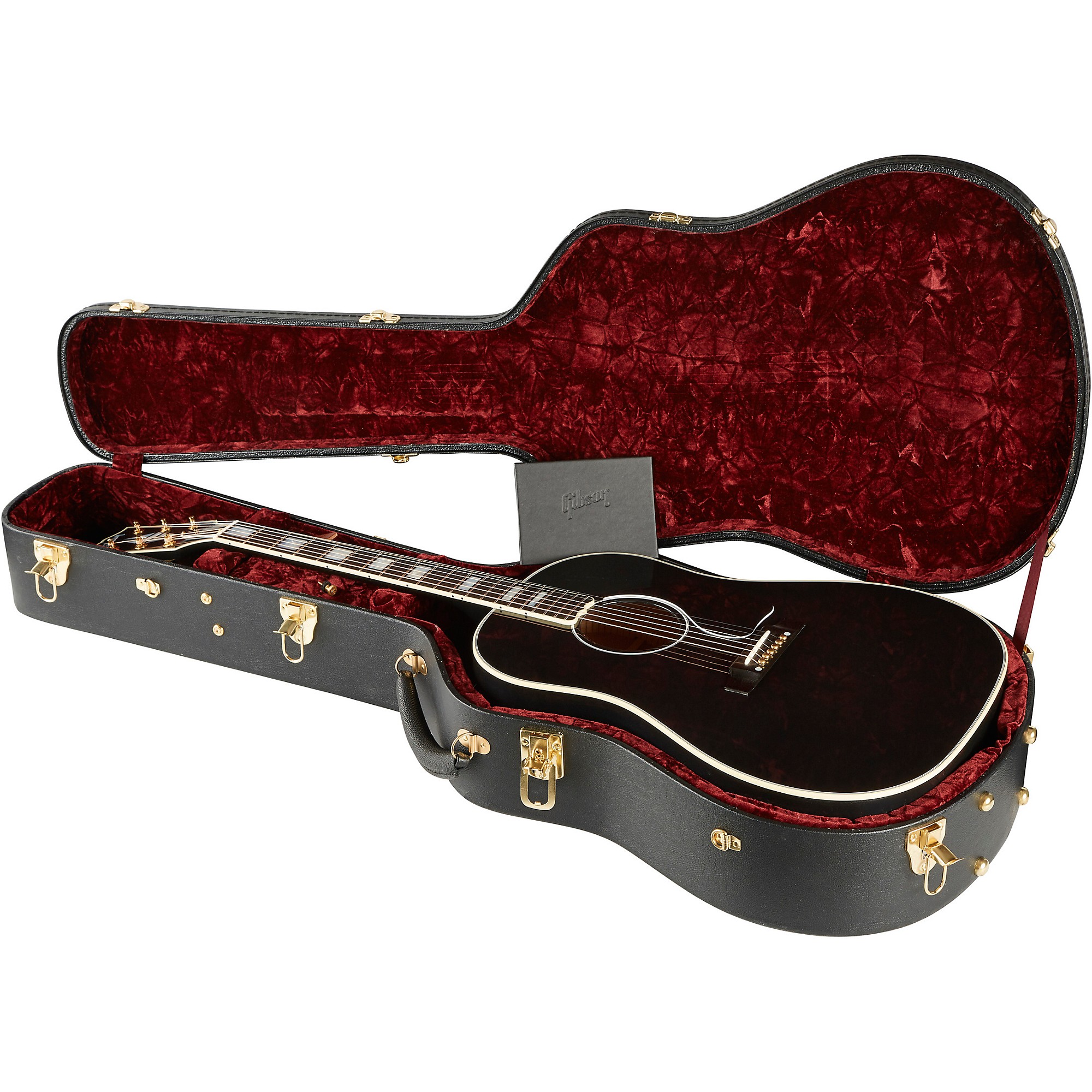 ギター Gibson custom shop j-45 custom ebony Platinum Gibson J-45 Custom Acoustic-Electric Guitar Ebony