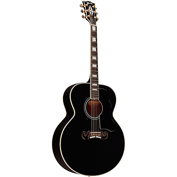 Open Box Gibson SJ-200 Custom Acoustic-Electric Guitar Level 2 Ebony 197881140366